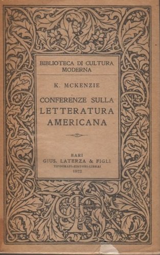 CONFERENZE SULLA LETTERATURA AMERICANA