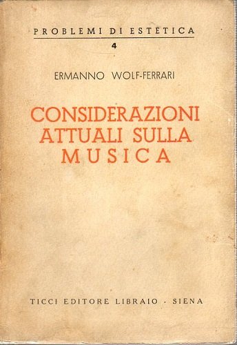 CONSIDERAZIONI ATTUALI SULLA MUSICA