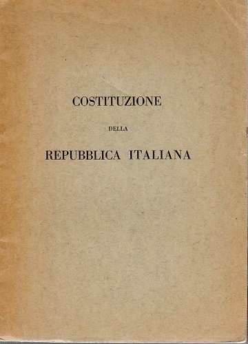 Costituzione della Repubblica Italiana