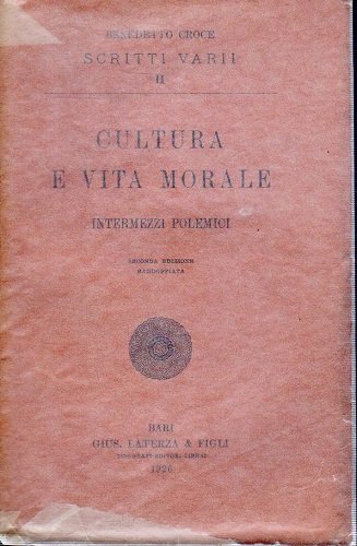 Cultura e vita morale intermezzi polemici