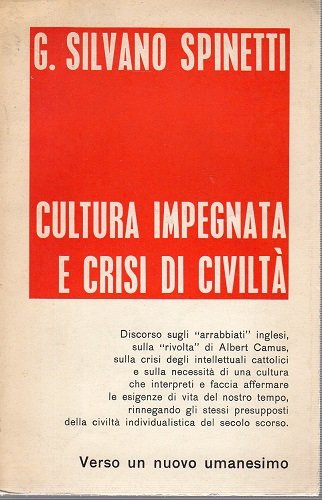 Cultura impegnata e crisi di civiltà