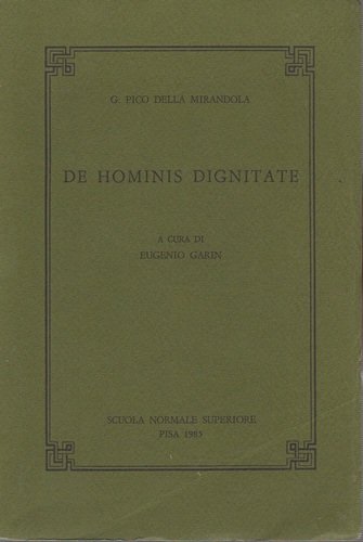 De Hominis dignitate a cura di Eugenio Garin | Immagine principale