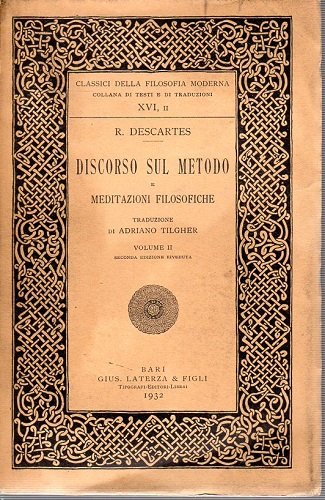 Discorso sul metodo e meditazioni filosofiche