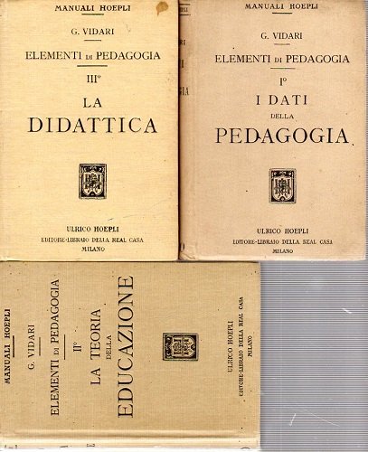 Elementi di pedagogia , i dati della pedagogia , la …
