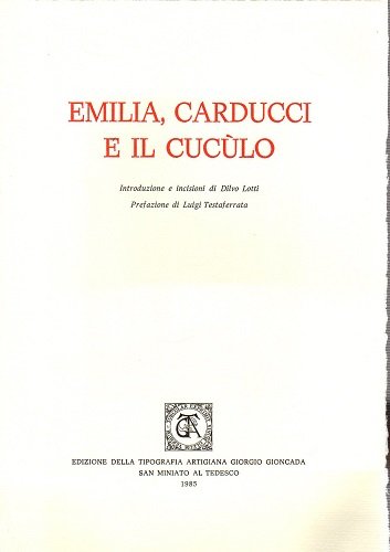 Emilia Carducci e il Cuculo introduzione e incisioni di Dilvo …