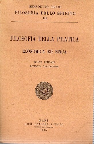 Filosofia della pratica economia ed etica