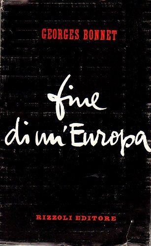 Fine di un Europa