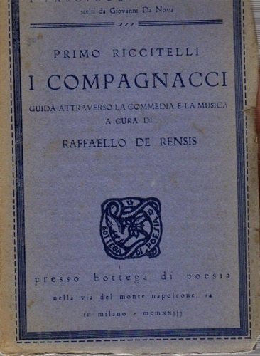 I COMPAGNACCI GUIDA ATTRAVERSO LA COMMEDIA E LA MUSICA