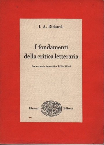 I FONDAMENTI DELLA CRITICA LETTERARIA
