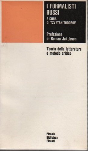 I FORMALISTI RUSSI Teoria della letteratura e metodo critico | Immagine principale