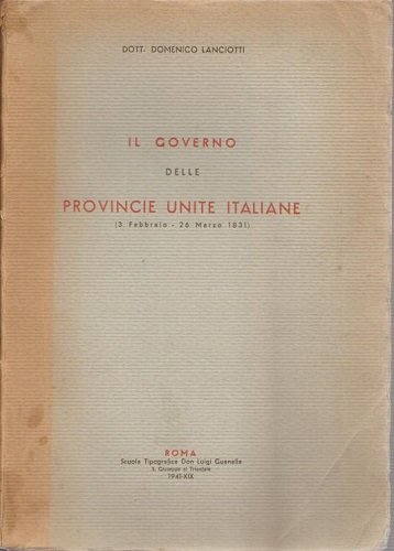 Il governo delle provincie unite italiane ( 3febbraio 26 marzo …