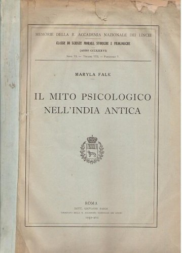 IL MITO PSICOLOGICO NELL' INDIA ANTICA