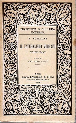 Il naturalismo moderno scritti vari