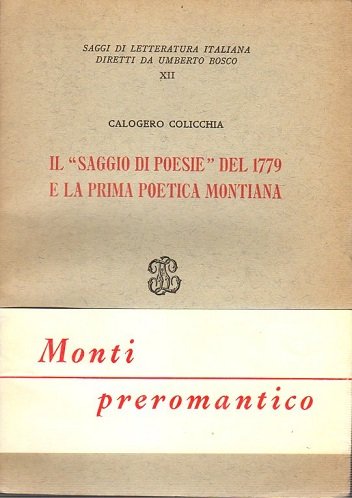 Il saggio di poesie del 1779 e la prima poetica …