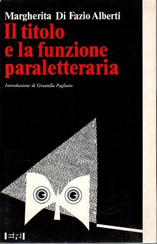 Il titolo e la funzione paraletteraria