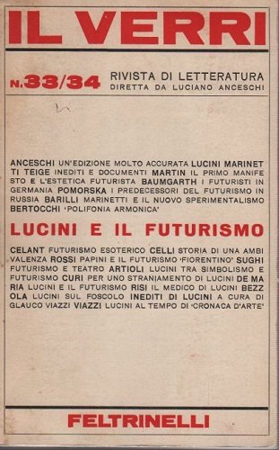 Il Verri Lucini e il futurismo