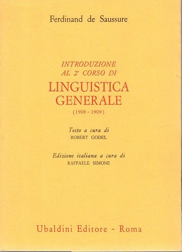 Introduzione al secondo corso di linguistica generale 1908-1909
