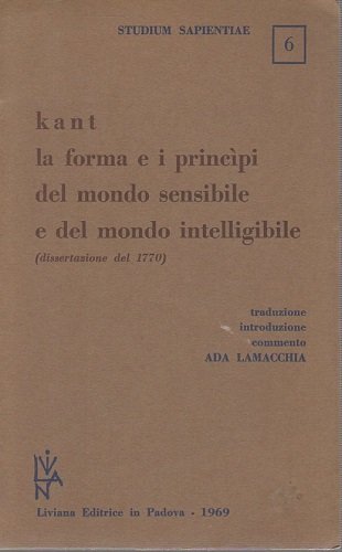 Kant la forma e i principi del mondo sensibile e … | Immagine principale