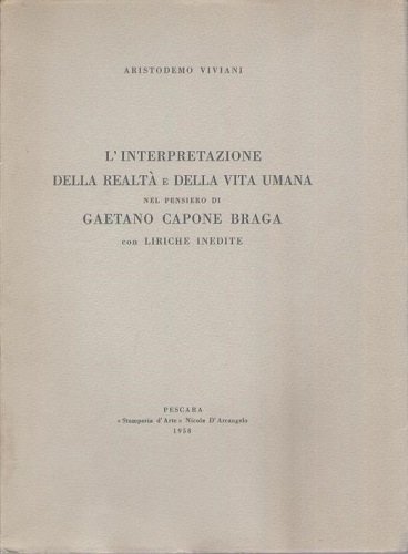 L'interpretazione della realtà e della vita umana nel pensiero di …
