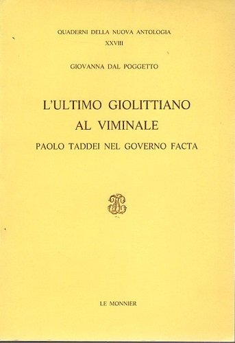 L'ultimo giolittiano al Viminale. Paolo Taddei nel governo Facta