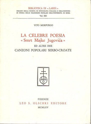 La celebre poesia smrt Majke Jugovica ed altre due canzoni …