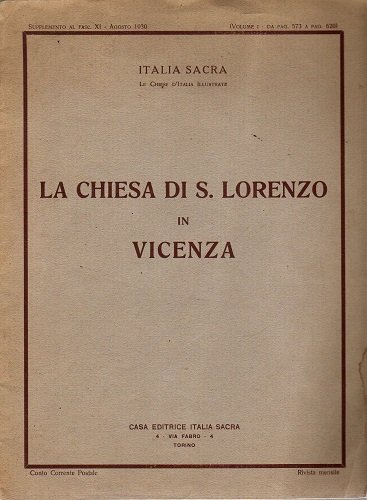 LA CHIESA DI SAN LORENZO IN VICENZA