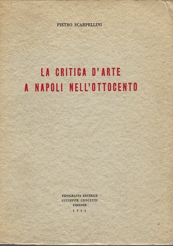 La critica d'arte a Napoli nell'ottocento
