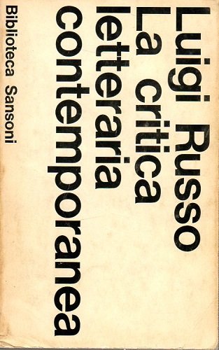 La critica letteraria contemporanea