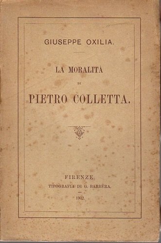 La moralità di Pietro Colletta