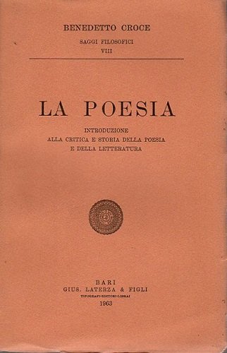 La poesia introduzione alla critica e storia della poesia e …