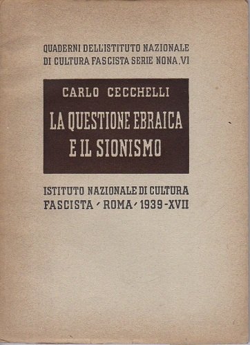 La questione ebraica e il sionismo