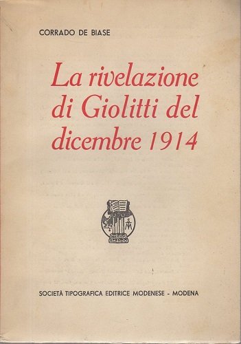 La rivelazione di Giolitti del dicembre 1914