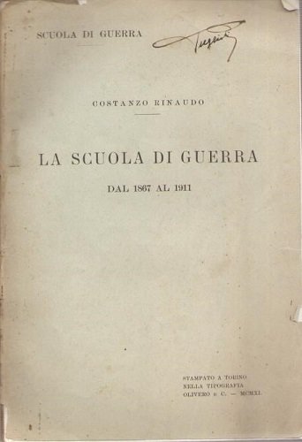 La scuola di guerra dal 1870 al 1911