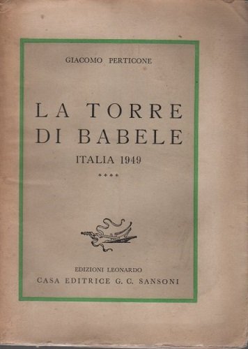 LA TORRE DI BABELE. Italia 1949