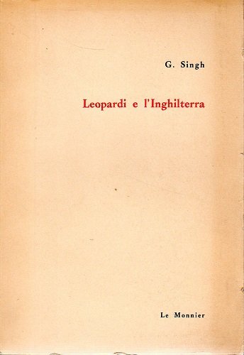 Leopardi e l'Inghilterra