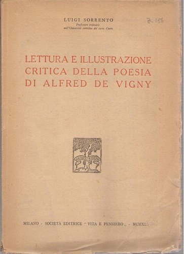 LETTURA E ILLUSTRAZIONE CRITICA DELLA POESIA DI ALFRED DE VIGNY