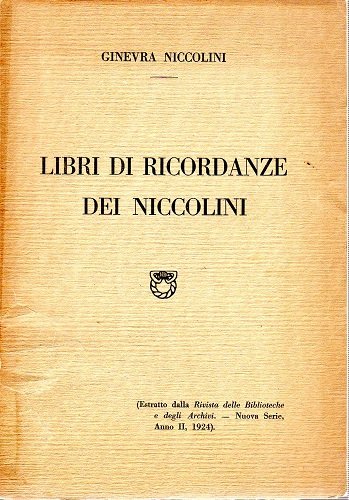 Libri di ricordanze dei Niccolini