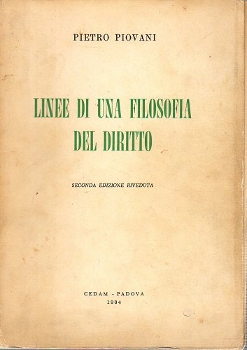 Linee di una filosofia del diritto