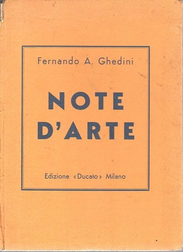 NOTE D'ARTE