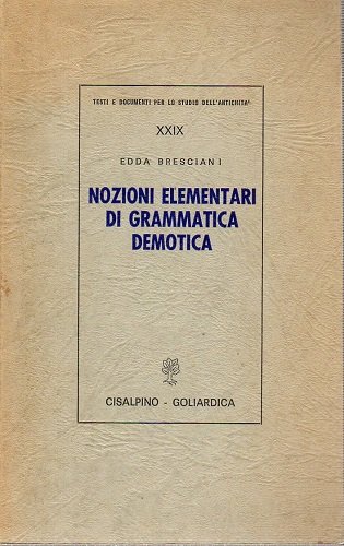Nozioni elementari di grammatica demotica