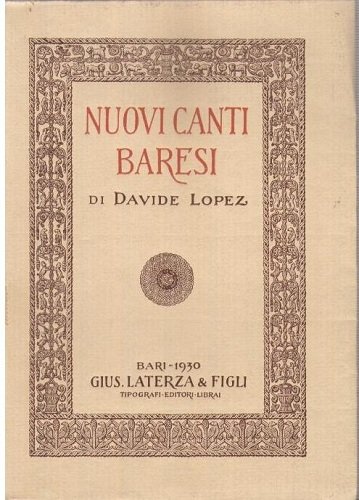 NUOVI CANTI BARESI