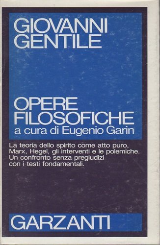 Opere filosofiche a cura di Eugenio Garin | Immagine principale