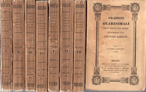 Orazioni quaresimali ed altre nuove opere deò professore abate Giuseppe …
