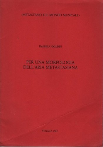 Per una morfologia dell'aria metastasiana