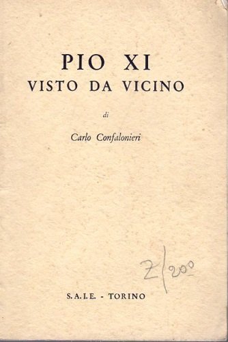 Pio XI visto da vicino