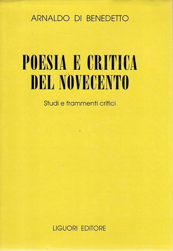 Poesia e critica del novecento