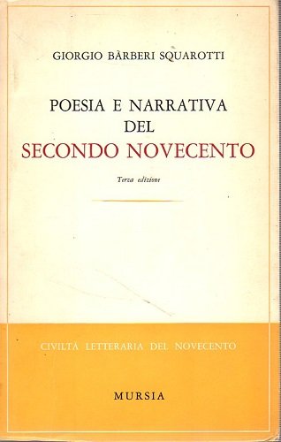 POESIA E NARRATIVA DEL SECONDO NOVECENTO
