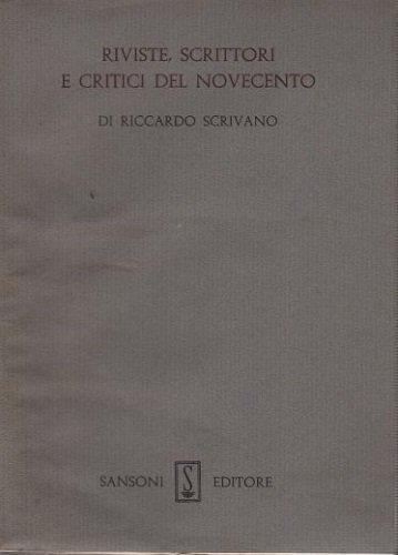 Riviste scrittori e critici del novecento