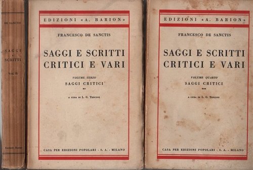 SAGGI E SCRITTI CRITICI E VARI VOLUME 2°