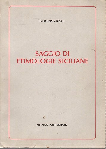 Saggio di etimologie siciliane